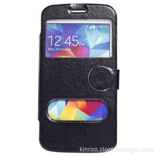 Fashionable Window Case for Samsung S5, with Hard Shell